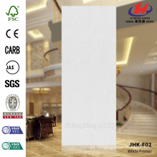 JHK-F02 Flush Straight Line Blanco Primer Puerta Piel Madera